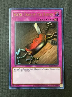 Yu-Gi-Oh TCG #MRD-EN129 Seven Tools of the Bandit Ultra Rare LP - Image 1
