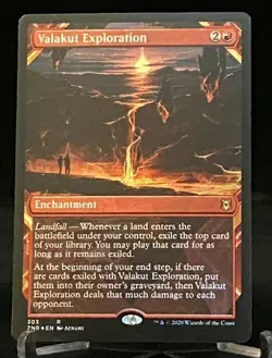 MTG Magic the Gathering Showcase Zendikar Rising Foil Valakut Exploration - Rare - Image 1
