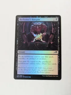 Reckoner's Bargain Kamigawa: Neon Dynasty Foil - Image 1