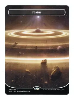 MTG - Plains (240) - Borderless Nonfoil - Unfinity - NM - Image 1
