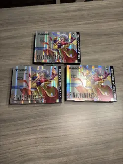 Magic: The Gathering - 3x Final Fantasy Collector Booster Omega - New & Sealed - Image 1