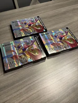 Magic: The Gathering - 3x Final Fantasy Collector Booster Omega - New & Sealed - Image 2