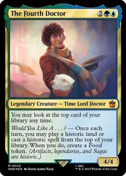 NM Foil The Fourth Doctor, MTG, Doctor Who, Magic the Gathering, 2 - Image 1
