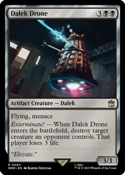 NM Dalek Drone, MTG, Doctor Who, Magic the Gathering, 64 - Image 1