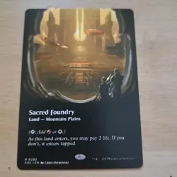 MTG Sacred Foundry BORDERLESS - Image 1
