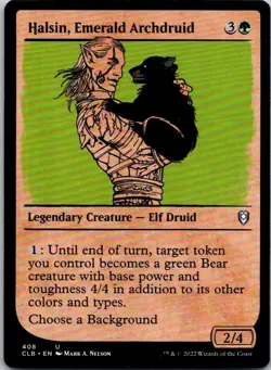 Magic the Gathering Halsin, Emerald Archdruid Showcase Battle for Baldur's Gate - Image 1