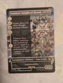 x1x Summon: Knights Of Round (0036) Final Fantasy - Borderless - Image 1