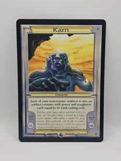 Magic The Gathering: KARN OVERSIZED✨Vanguard UNPLAYED - Image 1