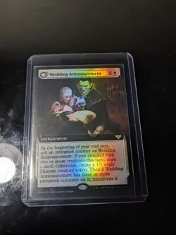 WEDDING ANNOUNCEMENT - Extended, Foil - Innistrad: Crimson Vow - MTG Rare - Image 1