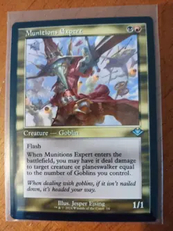 Munitions Expert Magic The Gathering Goblin Modern Horizons 2 Timeshift 16 Retro - Image 1