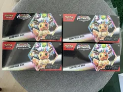Pokemon TCG Prismatic Evolutions Surprise Box Factory Sealed Lot of 4 - Image 1