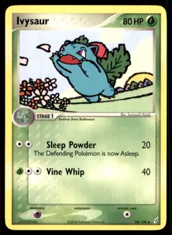 2006 EX - Crystal Guardians Ivysaur Stage 1/Uncommon #34 - Image 1