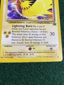 2000 Pokemon WOTC Promo Zapdos #23 - Image 2