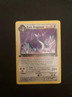 Pokemon 2000 1st Edition Team Rocket Dark Dragonair nonholo #33 NM-MT - Image 1