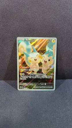 Pachirisu Holo Scarlet & Violet Base Set 208/198 Rare Pokemon Illustration - Image 1