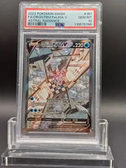 Origin Forme Palkia V #167/189 Astral Radiance Pokemon PSA 10 Gem Mint - Image 1