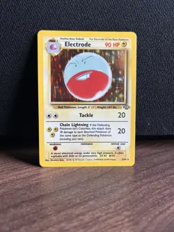 Pokemon TCG Electrode Jungle 2/64 Holo Unlimited Holo Rare LP+ / NM - Image 1
