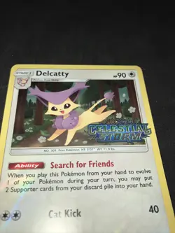 2018 Pokemon Delcatty SM132 Celestial Storm Prerelease Black Star Promo NM - Image 5