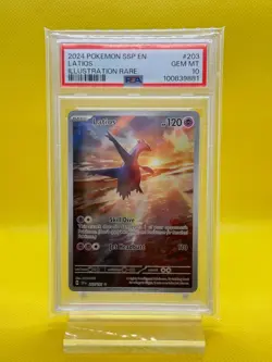 Latios 203/191 PSA 10 Pokemon Surging Sparks Illustration Rare English - Image 1