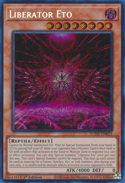 Liberator Eto (SUDA-EN023) - Secret Rare First ed. Yu-Gi-Oh! - Image 1