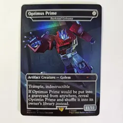 NM Foil Darksteel Colossus / Optimus Prime Secret Lair: Transformers MTG - Image 1
