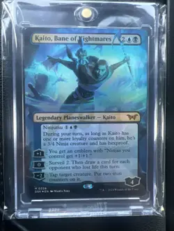 MTG Kaito, Bane Of Nightmares borderless, Holo - Image 1
