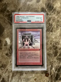 GIANT STRENGTH Legends PSA 10 Graded Vintage MTG - Image 1