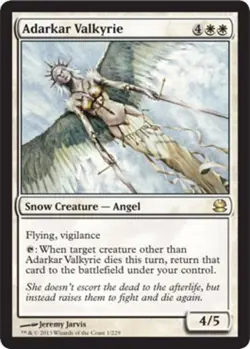 1x Adarkar Valkyrie - Foil Moderate Play, English Modern Masters MTG Magic - Image 1