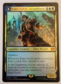 Emet-Selch Unsundered #218 Mythic Foil NM+ Final Fantasy - Image 1