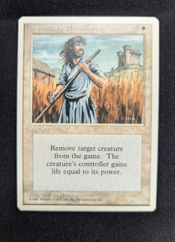 Magic Mtg Core Set 4th Edition Swords to Plowshares lightly played - Image 1