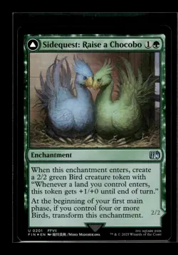 SIDEQUEST: RAISE A CHOCOBO Final Fantasy FOIL #201 FIN(NM+)(MTG) - Image 1