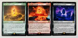 Earth, Fire, Darkness Crystal (Regular) Final Fantasy MTG Magic The Gathering - Image 1