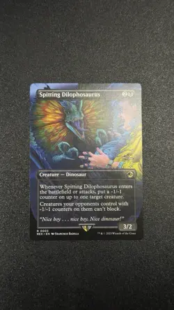 Spitting Dilophosaurus LP (Borderless) Universes Beyond: Jurassic Pikachu World - Image 1