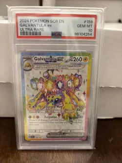 Pokemon TCG Galvantula EX 159/142 Stellar Crown Holo Card 2024 PSA 10 - Image 1