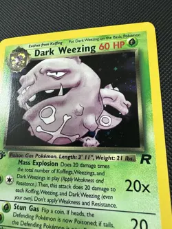 Pokemon Dark Weezing Holo Card 14/82 Team Rocket First Edition - Image 2