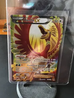 Pokemon TCG Ho-Oh EX Full Art 121/122 Rare Ultra XY Breakpoint Holo Card 2016 - Image 1