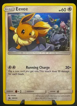 Pokemon TCG: Eevee SM235 Sun & Moon Black Star Promo Holo NM/M - Image 1