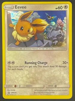 Pokemon TCG: Eevee SM235 Sun & Moon Black Star Promo Holo NM/M - Image 2