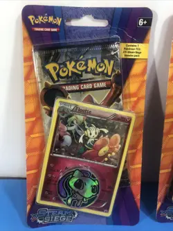 Pokemon TCG XY Steam Siege 2016 Promo Blister Pack Lucario & Floette Set Sealed - Image 3