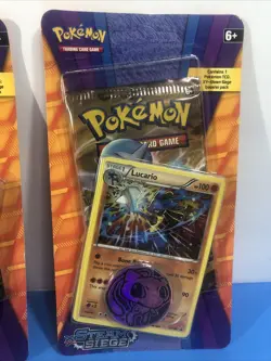 Pokemon TCG XY Steam Siege 2016 Promo Blister Pack Lucario & Floette Set Sealed - Image 4
