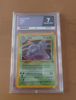 Pokemon TCG Vintage Fossil Set - Muk 13/62 Holo - Ace Graded 7 - Image 1