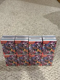 (LOT 8x) Destined Rivals Booster Bundle Pokemon TCG Sealed w miscellaneous Cards - Image 2