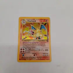 Charizard Holo 4/130 set 2 WOTC Original Holographic 1999 Pokemon card (#H1/19) - Image 1