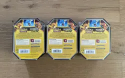 Pokemon Hidden Fates GX Tins Art Set of 3 Sealed - Charizard Raichu Gyarados - Image 2