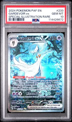 2024 Pokemon Gardevoir Ex PAF EN Rare 233/091 PSA 10 - Image 1