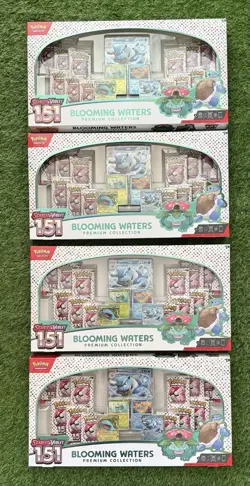 Lot Of 4 Pokemon 151 Blooming Waters Premium Collection FACTORY SEALED FREE SHIP - Image 1