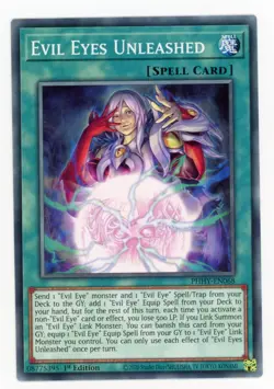 Yugioh Evil Eyes Unleashed PHHY-EN068 Common 1st Edition NM x3 Play Set - Image 1
