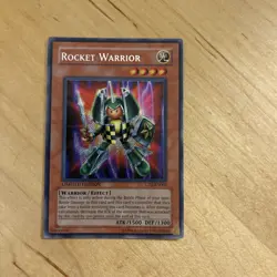 Yu-Gi-Oh TCG #CT2-EN005 Rocket Warrior Limited Edition Secret Rare LP - Image 1