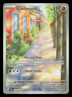 Sudowoodo 219/193 Near Mint Illustration Rare Pokemon Card S&V Paldea Evolved - Image 1