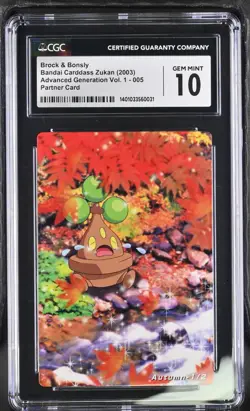 2003 The Pokemon Weekly Bonsly Partner Card #005 CGC 10 Gem Mint - Image 1